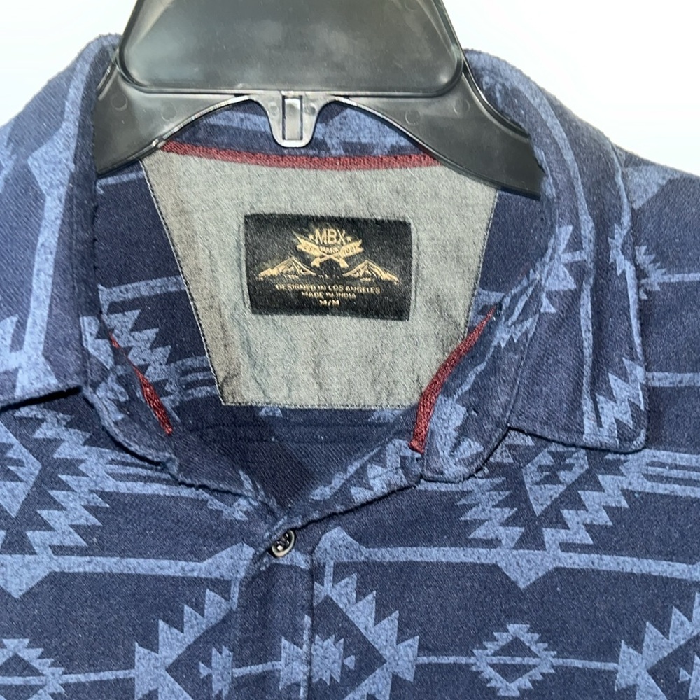 Men’s MBX Aztec Button Down - Picture 2 of 3